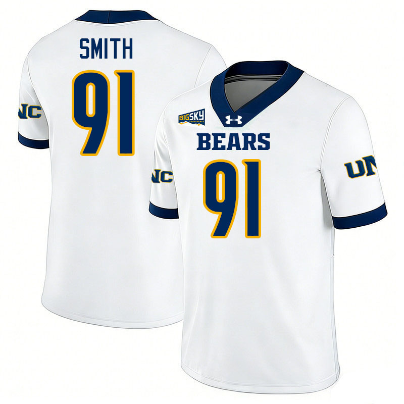 Northern Colorado Bears #91 Aaron Smith College Football Jerseys,Uniforms Stitched-White